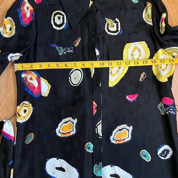 Diane Von Furstenberg Black Multicolor Patterned Dress - Picture 6 of 9